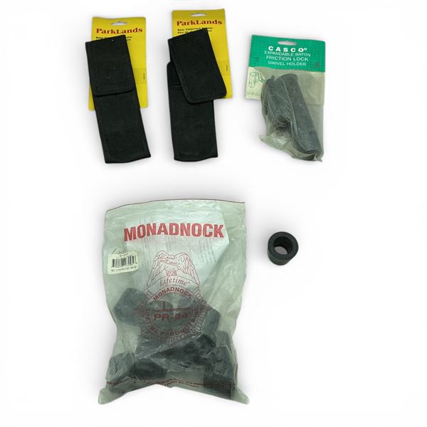 Parklands Bear Deterrent Holster X 2 Qty and Assorted Baton Accessories