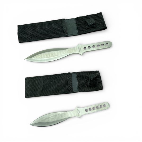 3.5" Fixed Blade Throwing Knife and 4.5" Blade Throwing Knife with Sheath
