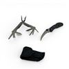 Image 1 : Small Multi-Tool (2.5" x 1" Folded) with Pouch and 2.5" Folding Blade Pocket Knife