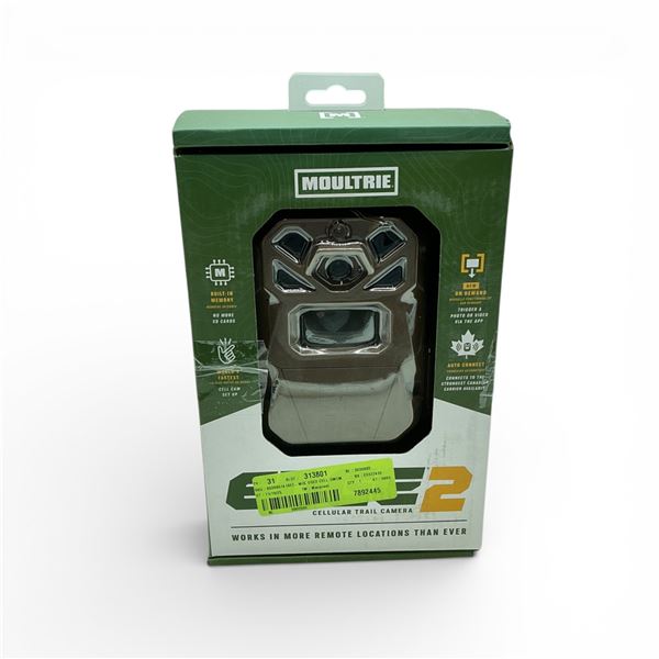 Moultrie Edge 2 Cellular Trail Camera, 36 MP Video and Picture, Untested