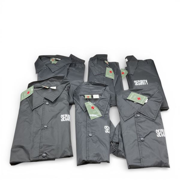 Parklands "Security" Wind Breaker Jacket, Size: Extra-Large X 6 Qty