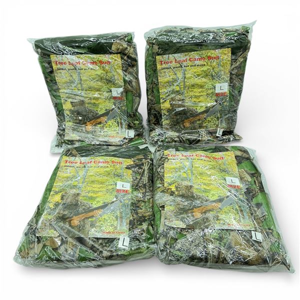 Tree Leaf Camo Suit, Size: Large X 4 Qty