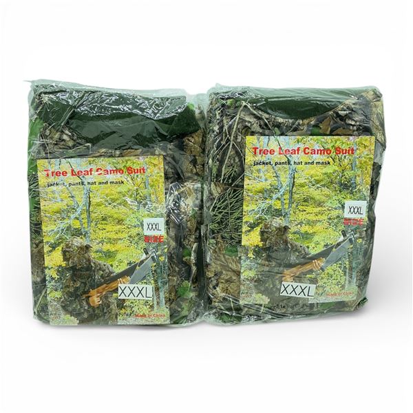 Tree Leaf Camo Suit, Size: 3X-Large X 2 Qty