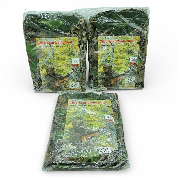 Tree Leaf Camo Suit, Size: 2X-Large X 3 Qty