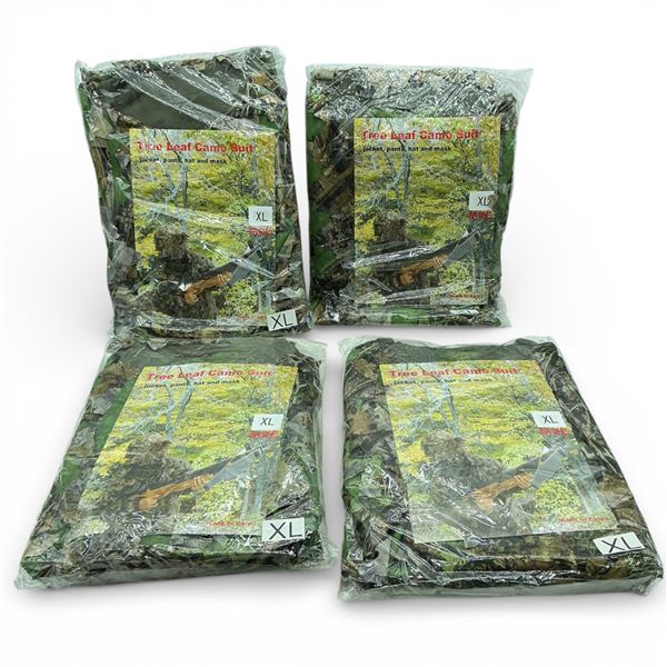 Tree Leaf Camo Suit, Size: Extra-Large X 4 Qty