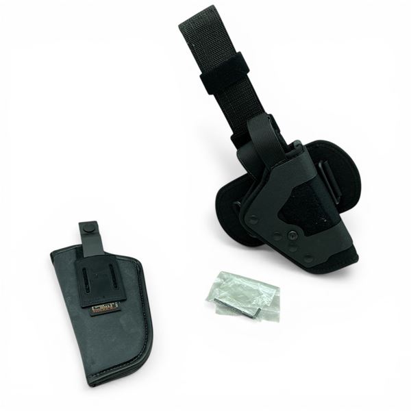 Uncle Mike's Size 5 Leather Holster and Sidekick Pro-3 Triple Retention Duty Holster