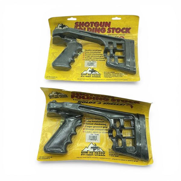 Butler Creek Shotgun Folding Stock for Mossberg 500/ 590 and Shotgun Folding Stock for Remington 870