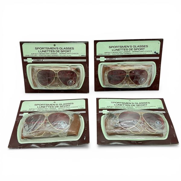 Sportsmen's Glasses with Impact Resistant Lenses X 4 Qty