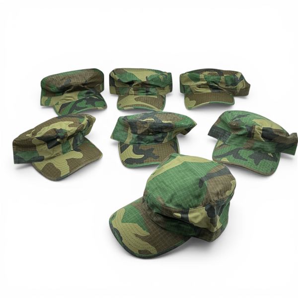 Camo Fatigue Cap, Size: Extra-Large X 7 Qty