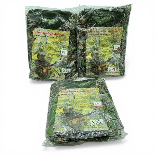 Tree Leaf Camo Suit, Size: 2X-Large X 3 Qty