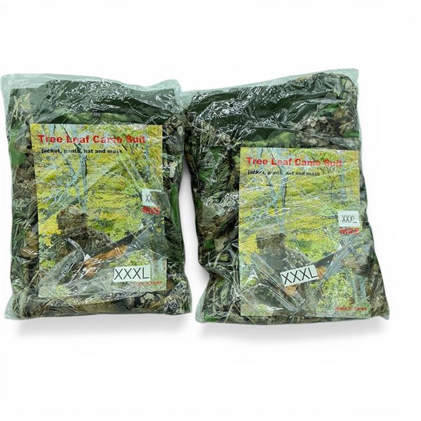 Tree Leaf Camo Suit, Size: 3X-Large X 2 Qty