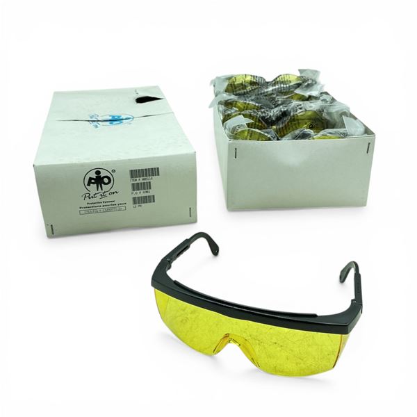 Put It On Protective Eye-Wear, Yellow Lens X 12 Qty