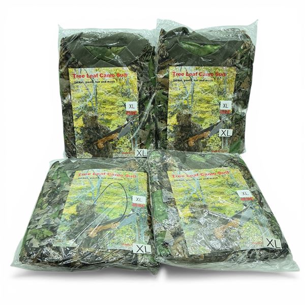 Tree Leaf Camo Suit, Size: Extra-Large X 4 Qty