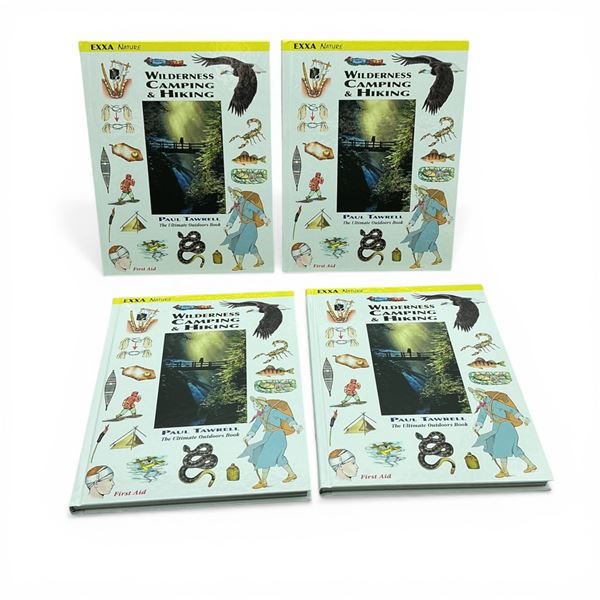 Exxa Nature Wilderness Camping and Hiking Outdoors Book by Paul Tawrell X 4 Qty