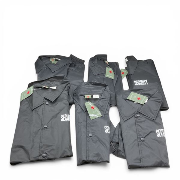 Parklands "Security" Wind Breaker Jacket, Size: Extra-Large X 6 Qty