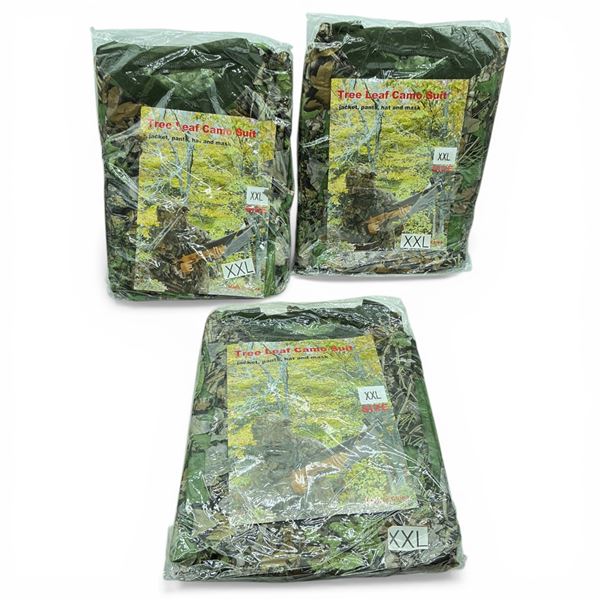 Tree Leaf Camo Suit, Size: 2X-Large X 3 Qty