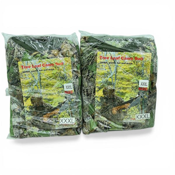 Tree Leaf Camo Suit, Size: 3X-Large X 2 Qty