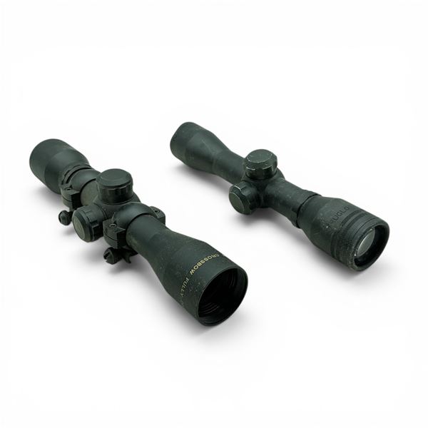 TruGlo 4x32 Crossbow Scope and Simmons 4x32 8-Point Crossbow Scope on Rings