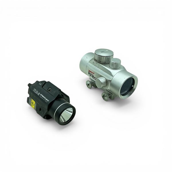 Tasco BKRD30/22 Red Dot Sight and Streamlight TLR-2 Weapons Light