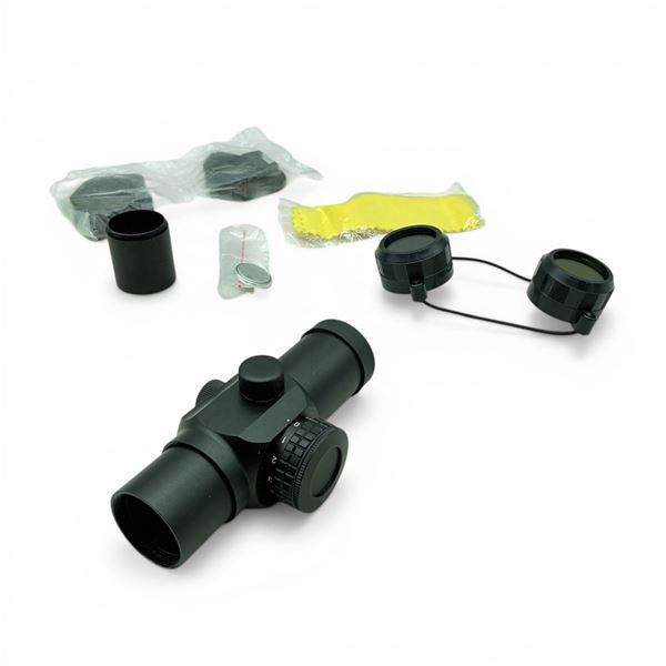 Red Dot Sight with Caps and Rings