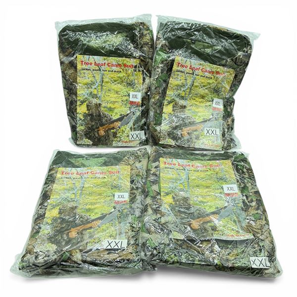 Tree Leaf Camo Suit, Size: 2X-Large X 4 Qty