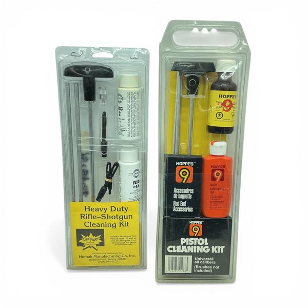 Hoppe's Universal Pistol Cleaning Kit and Heavy Duty Rifle-Shotgun Cleaning Kit (Opened)