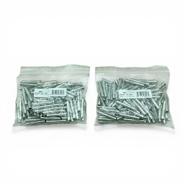 Victory Archery V-Force Aluminum Insert, Approximately 100 Pack X 2 Qty
