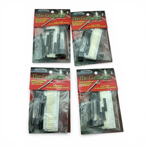 Arrow Dynamic Solutions "The Guillotine" Replacement Blade Packs, 100 Grain and 125 Grain X 4 Qty