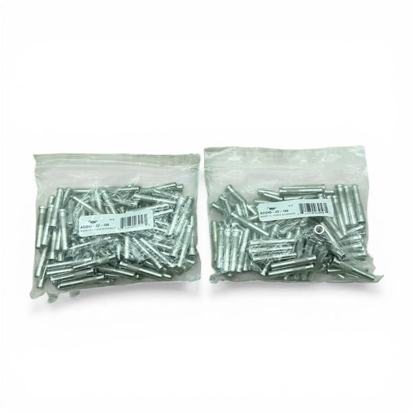 Victory Archery V-Force Aluminum Insert, Approximately 100 Pack X 2 Qty