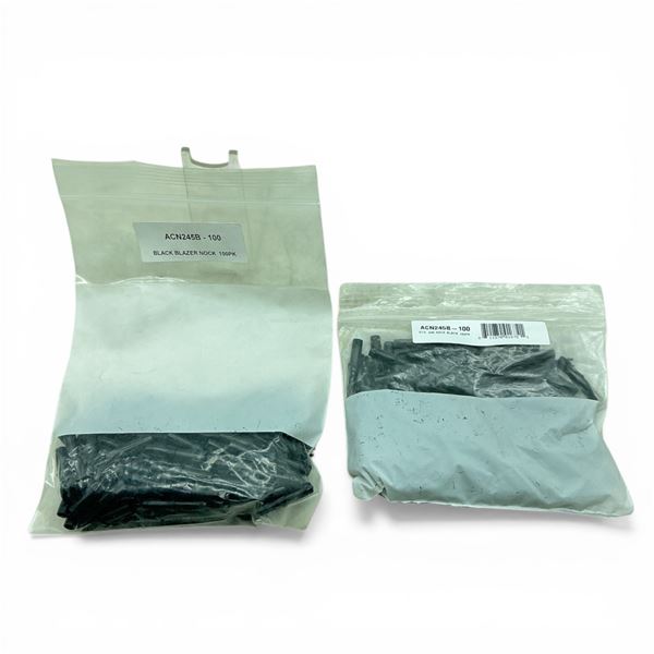 Black Blazer Nock, Approximately 100 Qty and Standard 0.245 Nock, Black, Approximately 100 Qty