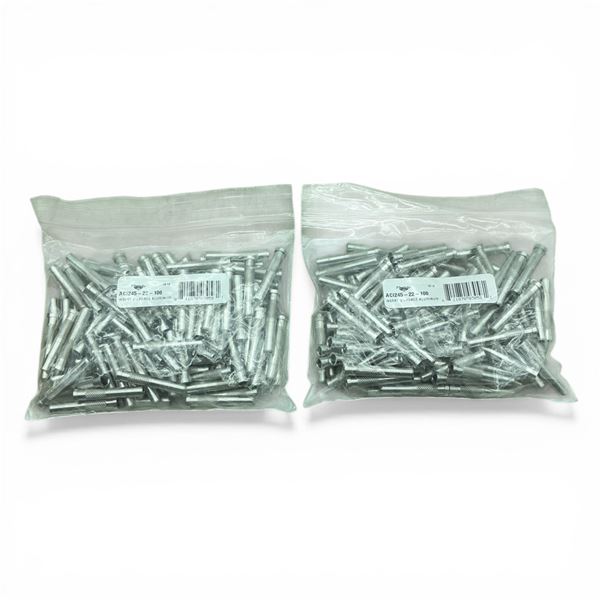 Victory Archery V-Force Aluminum Insert, Approximately 100 Pack X 2 Qty
