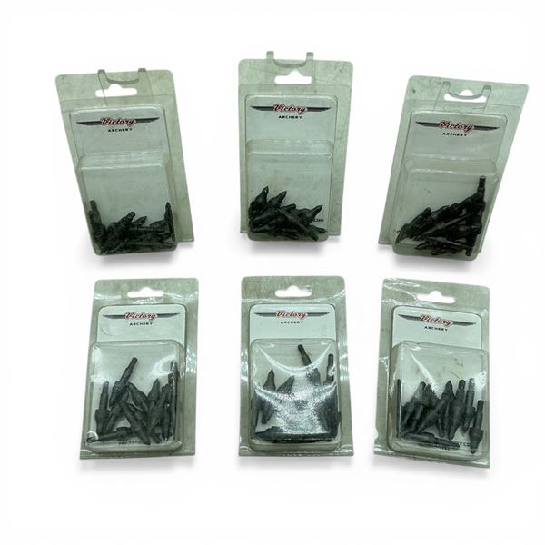 Victory Archery 22 Series Field Points, 100 Grain, 12 Pack X 6 Qty