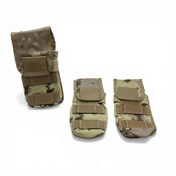 Desert Camo Rifle Magazine Molle Pouch X 3 Qty