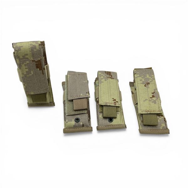 Desert Camo Pistol Magazine Molle Pouch X 4 Qty