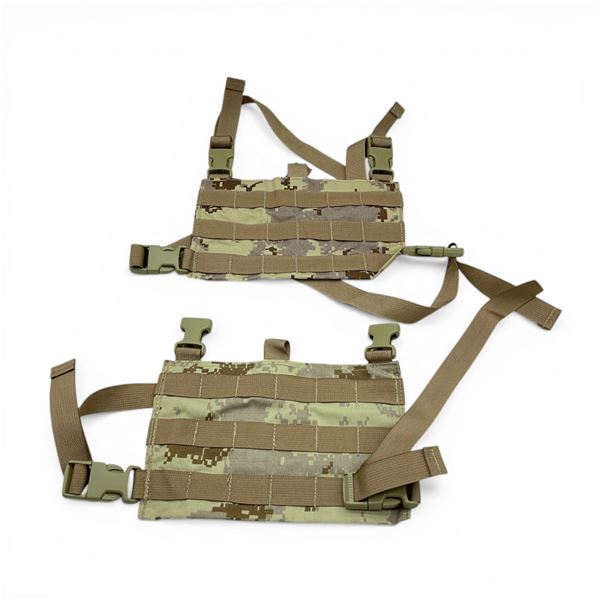 Desert Camo Tactical Vest Molle Attachment X 2 Qty