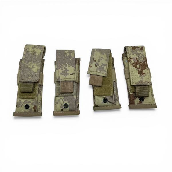 Desert Camo Pistol Magazine Molle Pouch X 4 Qty