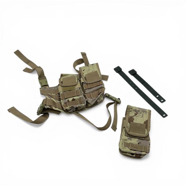 Desert Camo Tactical Vest Rifle Magazine Pouch Attachment