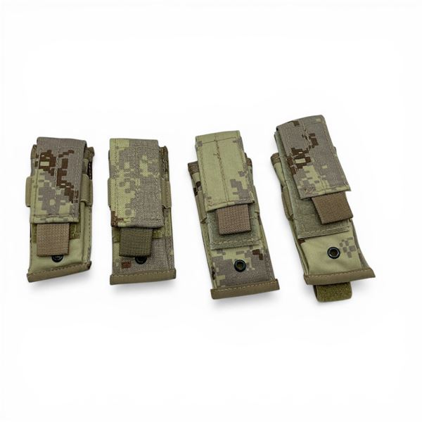 Desert Camo Pistol Magazine Molle Pouch X 4 Qty