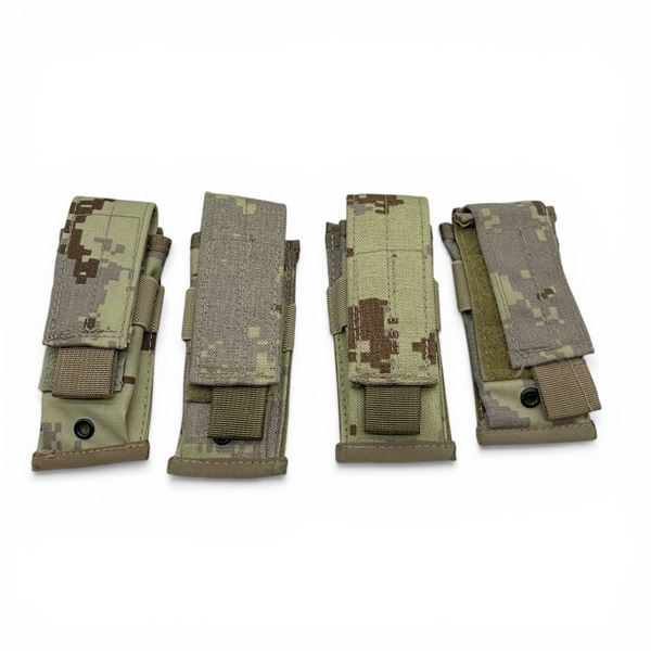 Desert Camo Pistol Magazine Molle Pouch X 4 Qty