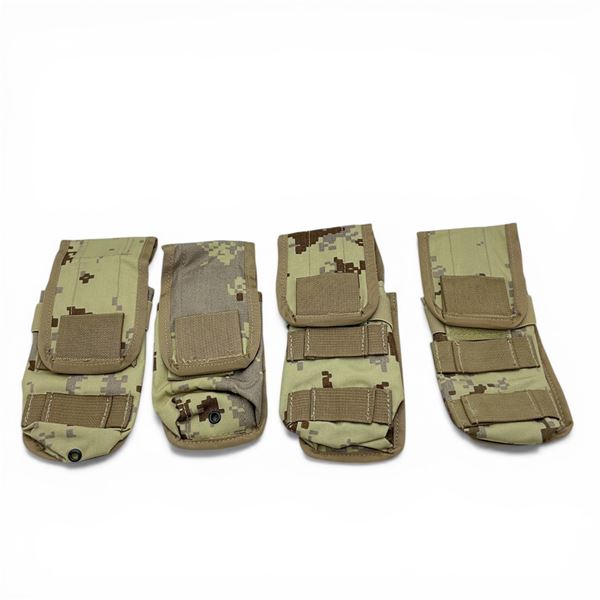 Desert Camo Rifle Magazine Molle Pouch X 4 Qty