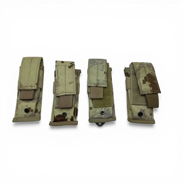 Desert Camo Pistol Magazine Molle Pouch X 4 Qty