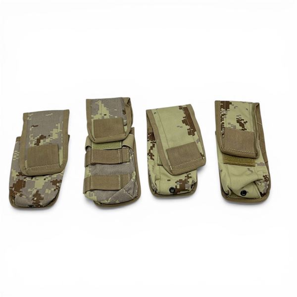 Desert Camo Rifle Magazine Molle Pouch X 4 Qty