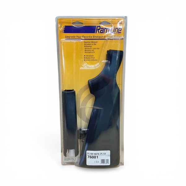 Ramline Synthetic Replacement 2 Piece Shotgun Stock for Remington 7600/760 in Black