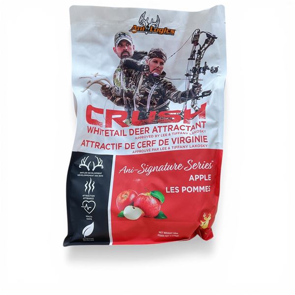 Ani-Logics Signature Series 'Crush' Whitetail Deer Attractant in Apple, 5 Lbs