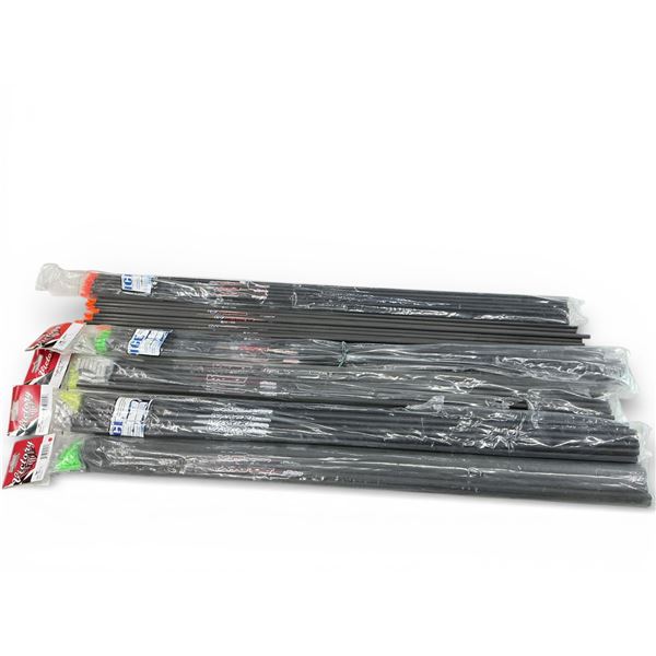 Victory Archery Assorted Shafts with Nocks 12 Pack X 4 + 9 Qty