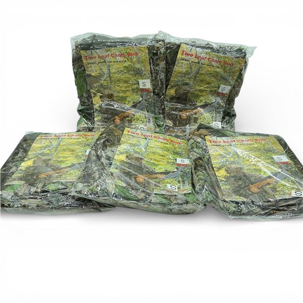 Tree Leaf Camo Suit Includes Jacket, Pants, Hat and Mask Size Small X 5 Qty