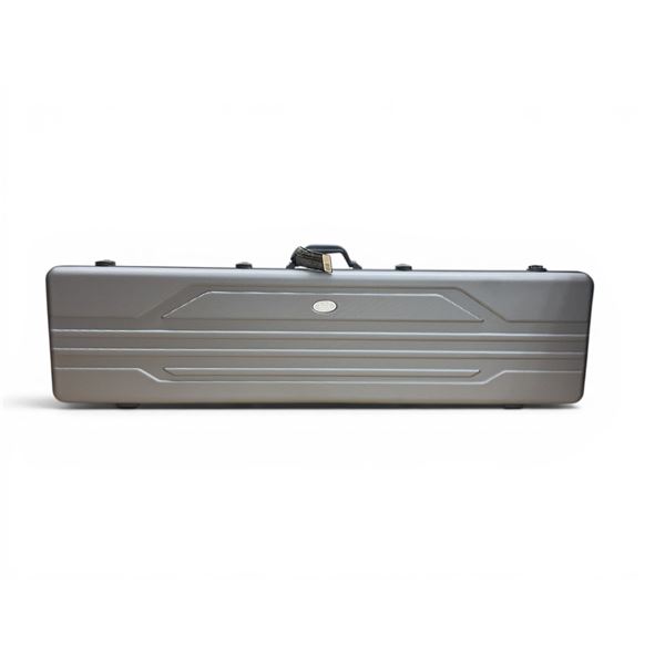 ADG Sport Double Rifle Wheeled Case Lined with Convoluted Foam, Silver