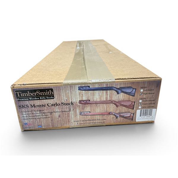 Timbersmith RH Replacement Monte Carlo Stock for SKS, Brown Laminate