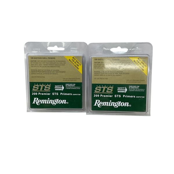 Remington 209 Premier STS Primers, 100 Pack X 2 Qty
