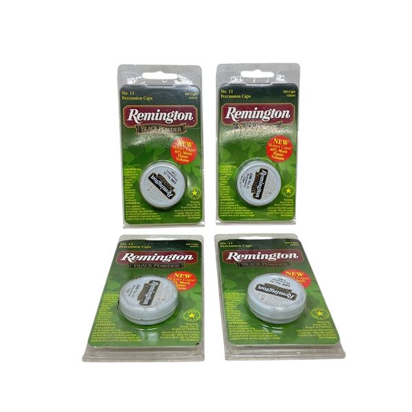 Remington Black Powder #11 Percussion Caps, 100 Pack X 4 Qty